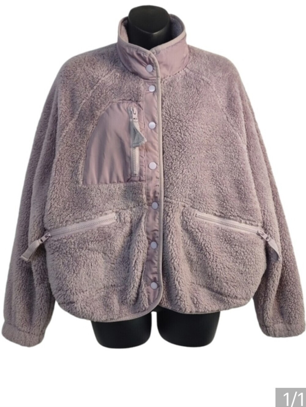 Aeropostale Women's Purple Fleece Jacket Size M